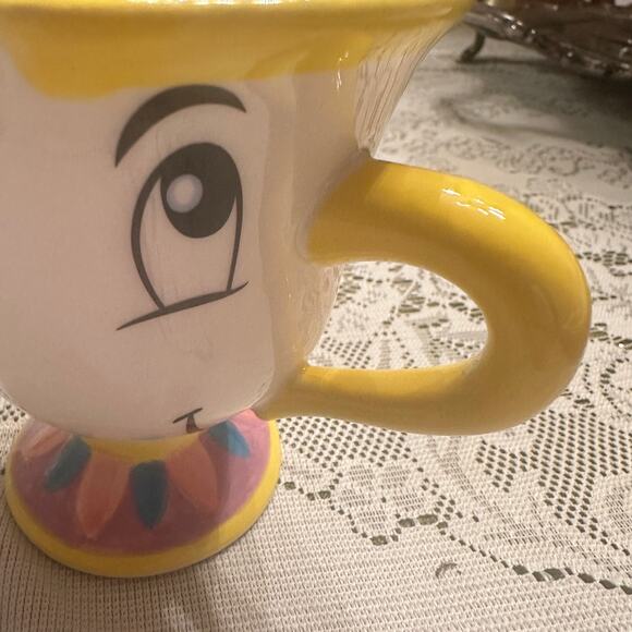 Set of 2 Disney Beauty & The Beast 3-D CHIP Collectible Cup / Mug 5.5” & 4.5” - Picture 12 of 14